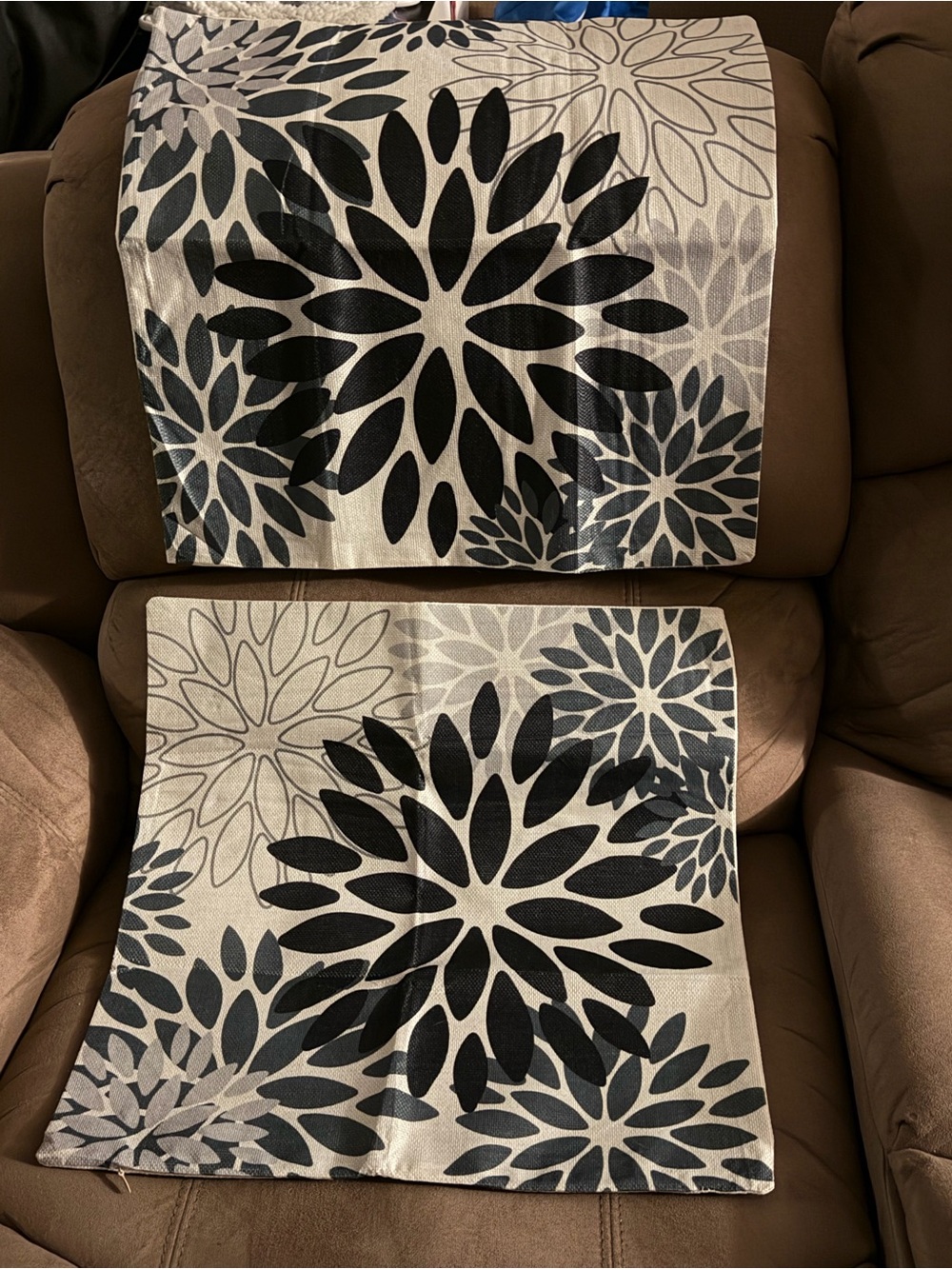 Neutral Floral Decorative Pillow Cover Set